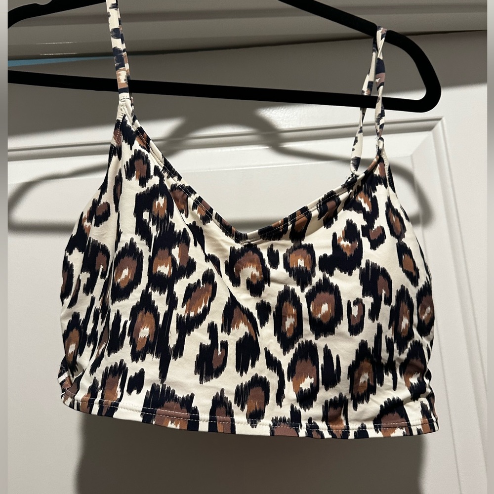 Cheetah print bikini top